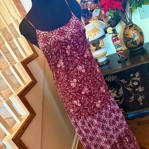 Floral Red Maxi Dress